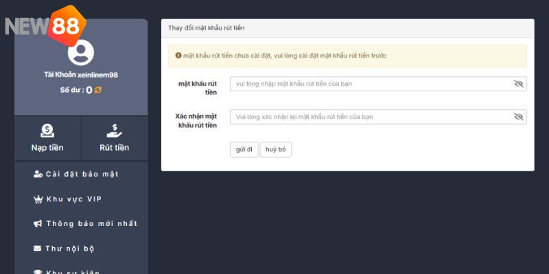 Hướng dẫn tạo mật khẩu rút chuẩn xác
